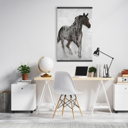 Magnétique 20 x 30 - Cheval brun abstrait