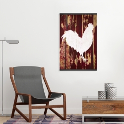 Magnetic 20 x 30 - Rooster silhouette