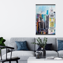 Magnétique 20 x 30 - Paysage urbain coloré de manhattan