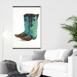 Magnetic 28 x 42 - Blue cowboy boots