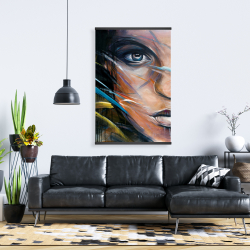 Magnétique 28 x 42 - Visage de femme coloré