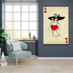 Magnetic 28 x 42 - Queen of hearts