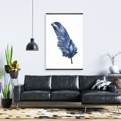 Magnétique 28 x 42 - Plume bleue