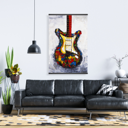 Magnétique 28 x 42 - Guitare colorée