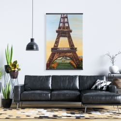 Magnétique 28 x 42 - Tour eiffel à l'aube