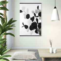 Magnetic 28 x 42 - Grayscale branches with leaves