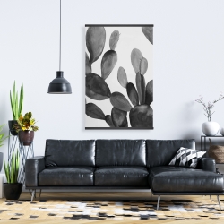 Magnétique 28 x 42 - Cactus en tons de gris