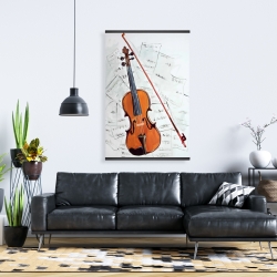 Magnetic 28 x 42 - Violin on music sheet