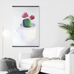 Magnétique 28 x 42 - Mini cactus dans une tasse