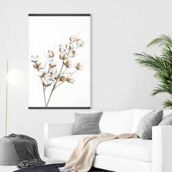 Magnétique 28 x 42 - Une branche de fleurs de coton