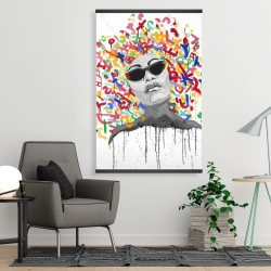 Magnétique 28 x 42 - Femme pop art graffiti