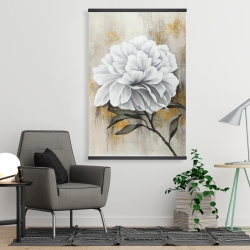 Magnétique 28 x 42 - Pivoine blanche