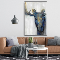 Magnetic 28 x 42 - Blue moose