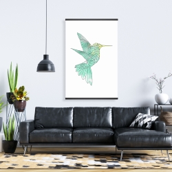 Magnetic 28 x 42 - Geometric hummingbird