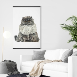 Magnetic 28 x 42 - Blue gray persian cat