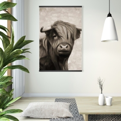 Magnetic 28 x 42 - Highland cattle sepia