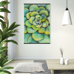 Magnetic 28 x 42 - Watercolor succulent plant