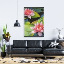 Magnetic 28 x 42 - Water lilies and lotus flowers