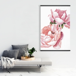 Magnetic 28 x 42 - Two pink watercolor roses