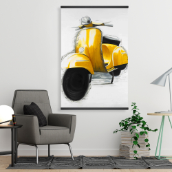 Magnétique 28 x 42 - Scooter jaune italien