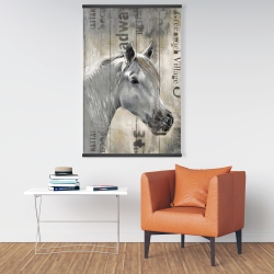 Magnetic 28 x 42 - Rustic white horse