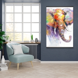 Magnétique 28 x 42 - Magnifique éléphant coloré