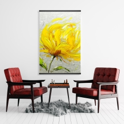 Magnétique 28 x 42 - Fleur jaune touffue