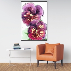 Magnétique 28 x 42 - Deux orchidées en fleuraison