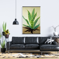 Magnétique 28 x 42 - Plante succulente langue de belle-mère