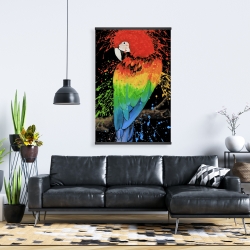 Magnétique 28 x 42 - Perroquet arc-en-ciel