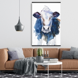 Magnetic 28 x 42 - Watercolor cow