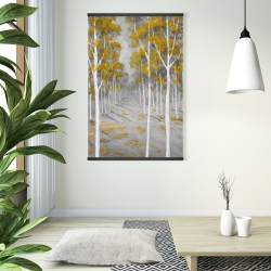 Magnétique 28 x 42 - Forêt de bouleaux d'automne