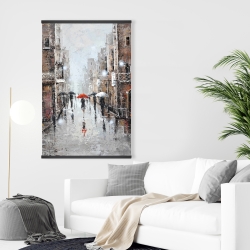 Magnétique 28 x 42 - Pluie en ville