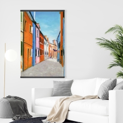 Magnétique 28 x 42 - Maisons colorées en italie