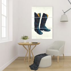 Canvas 24 x 36 - Leather cowboy boots