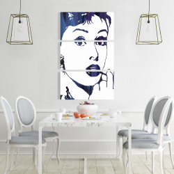 Toile 24 x 36 - Audrey hepburn: cigarillo