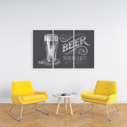 Canvas 24 x 36 - Vintage beer signboard