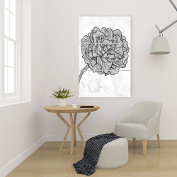 Canvas 24 x 36 - Bright peony