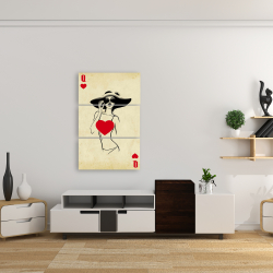 Canvas 24 x 36 - Queen of hearts