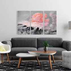 Toile 24 x 36 - Nuages roses