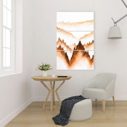 Canvas 24 x 36 - Mountain of large fir trees