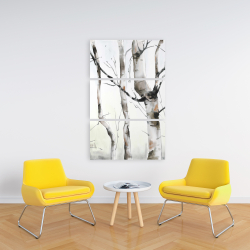 Canvas 24 x 36 - Three birches trees