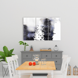 Toile 24 x 36 - Silhouettes d'arbres