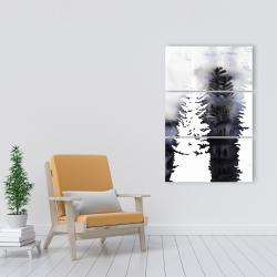 Toile 24 x 36 - Silhouettes d'arbres