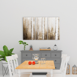 Toile 24 x 36 - Forêt abstraite texturée