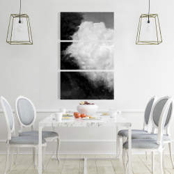 Toile 24 x 36 - Nuages sombres monochrome