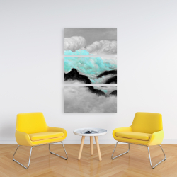 Canvas 24 x 36 - Grey and blue clouds