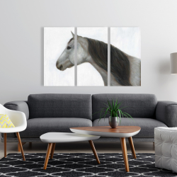 Toile 24 x 36 - Cheval hivernal