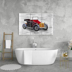 Toile 24 x 36 - Voiture vintage avec toit ouvrant