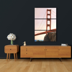 Toile 24 x 36 - Coucher de soleil sur le golden gate bridge